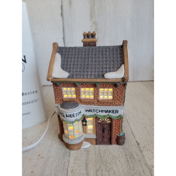Dept 56 59269 Geo Weeton Watchmaker dickens village accessory xmas - Picture 2 of 8